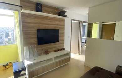 Imagem: O apartamento possui 2 Dormitórios, 1 Banheiro, 1 Vaga na garagem