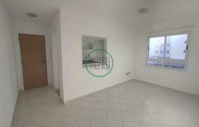 Imagem: O apartamento possui 1 Dormitório, 1 Banheiro, 1 Vaga na garagem