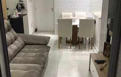 Imagem: O apartamento possui 2 Dormitórios, 1 Banheiro, 1 Vaga na garagem