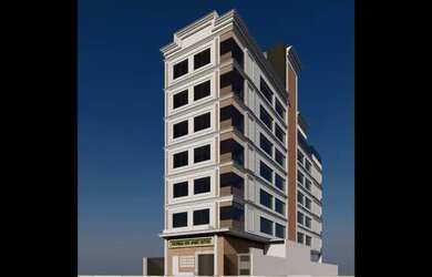 Imagem: O apartamento possui 1 Dormitório, 1 Banheiro, 1 Vaga na garagem