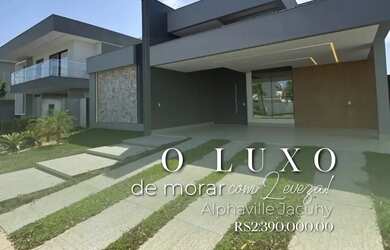 Imagem: A casa em condomínio possui 4 Dormitórios, 5 Banheiros, 4