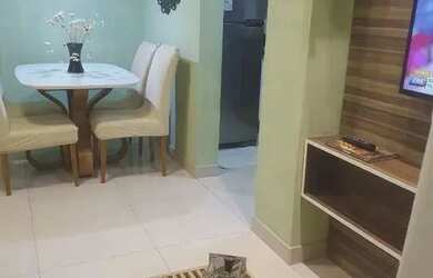 Imagem: O apartamento possui 1 Dormitório, 1 Banheiro, 1 Vaga na garagem