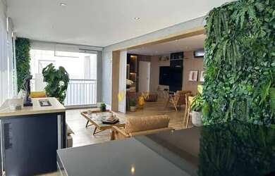 Imagem: O apartamento na cobertura possui 3 Dormitórios, 5 Banheiros