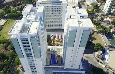 Imagem: O apartamento possui 1 Dormitório, 1 Banheiro, 1 Vaga na garagem