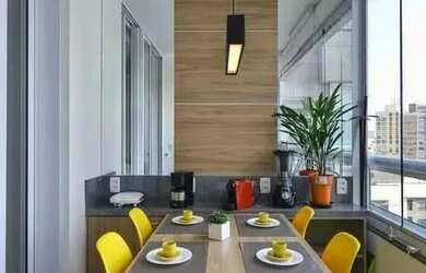 Imagem: O studio possui 1 Dormitório, 1 Banheiro, 1 Vaga na garagem