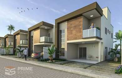 Imagem: A casa em condomínio possui 4 Dormitórios, 3 Banheiros, 2