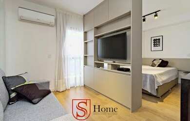 Imagem: O apartamento possui 1 Dormitório, 1 Banheiro, 35m² de Área