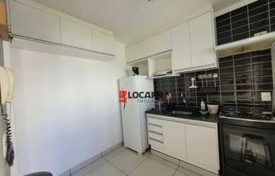 Imagem: O apartamento possui 1 Dormitório, 1 Banheiro, 1 Vaga na garagem