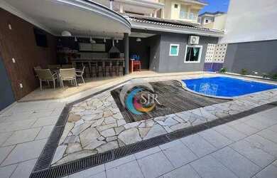 Imagem: A casa em condomínio possui 3 Dormitórios, 5 Banheiros, 5