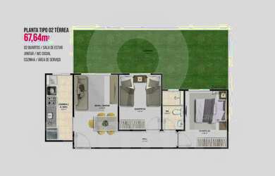 Imagem 10: Solar das Águas. Piscina, Churrasqueira, Imóvel novoe42m² de Área
