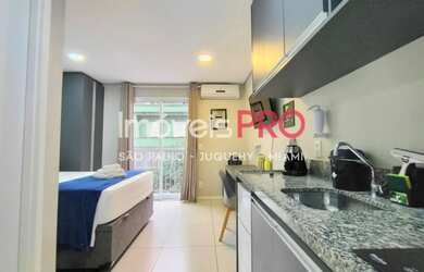 Imagem: O apartamento possui 1 Dormitório, 1 Banheiro, 24m² de Área