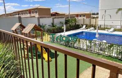 Imagem: O apartamento possui 2 Dormitórios, 1 Banheiro, 1 Vaga na garagem