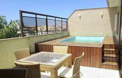 Imagem: O apartamento na cobertura possui 4 Dormitórios, 3 Banheiros