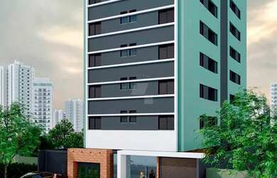 Imagem: O apartamento possui 1 Dormitório, 2 Banheiros, 1 Vaga na garagem