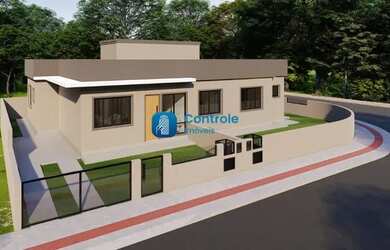 Imagem: A casa possui 2 Dormitórios, 2 Banheiros, 2 Vagas na garagem