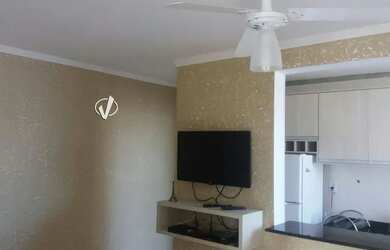 Imagem: O apartamento possui 2 Dormitórios, 1 Banheiro, 1 Vaga na garagem