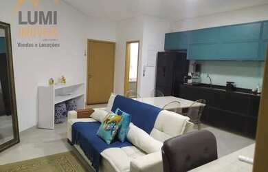 Imagem: O apartamento possui 1 Dormitório, 1 Banheiro, 1 Vaga na garagem