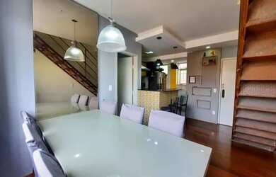 Imagem: O apartamento na cobertura possui 2 Dormitórios, 2 Banheiros