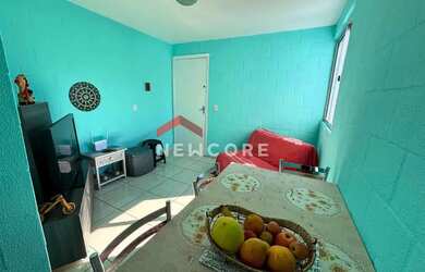 Imagem: O apartamento possui 2 Dormitórios, 1 Banheiro, 1 Vaga na garagem