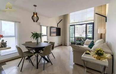 Imagem: O apartamento possui 1 Dormitório, 2 Banheiros, 1 Vaga na garagem