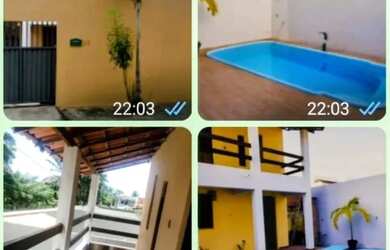 Imagem: A casa possui 3 Dormitórios, Acomodam 10 pessoas, 1 Vaga na