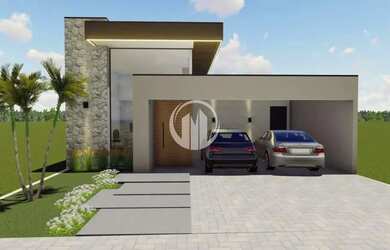 Imagem: A casa em condomínio e possui 3 Dormitórios, Suítes, 3 Banheiros