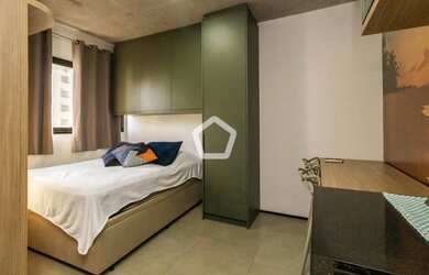 Imagem: O apartamento possui 1 Dormitório, 1 Banheiro, 18m² de Área