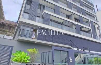 Imagem: O apartamento possui 1 Dormitório, 2 Banheiros, 1 Vaga na garagem