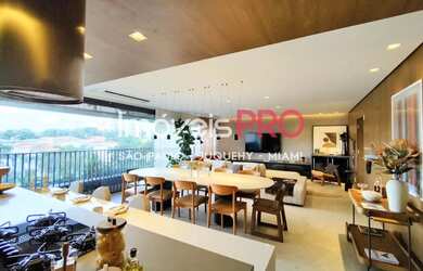 Imagem: O apartamento na cobertura possui 4 Dormitórios, 5 Banheiros