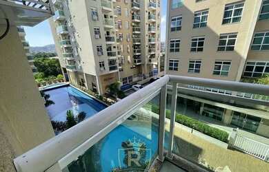 Imagem: O apartamento possui 1 Dormitório, 1 Banheiro, 1 Vaga na garagem