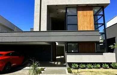 Imagem: A casa em condomínio possui 4 Dormitórios, 4 Banheiros, 2