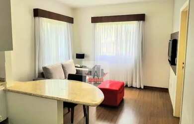 Imagem: O studio possui 1 Dormitório, 1 Banheiro, 1 Vaga na garagem