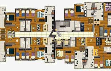 Imagem 14: Izy Residencial. Churrasqueira, Área de serviço, 47m² de Áreae1 Vaga...