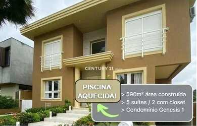 Imagem: A casa em condomínio possui 5 Dormitórios, 5 Banheiros, 3