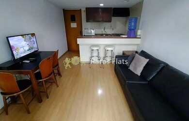 Imagem: O studio possui 1 Dormitório, 1 Banheiro, 1 Vaga na garagem