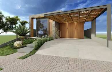 Imagem: A casa em condomínio possui 3 Dormitórios, 3 Banheiros, 2