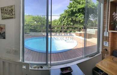 Imagem: O apartamento na cobertura possui 3 Dormitórios, 5 Banheiros