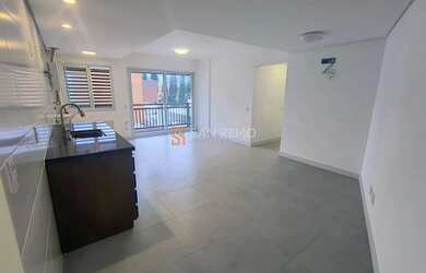 Imagem: O apartamento possui 1 Dormitório, 1 Banheiro, 2 Vagas na garagem