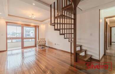 Imagem: O apartamento na cobertura possui 4 Dormitórios, 4 Banheiros