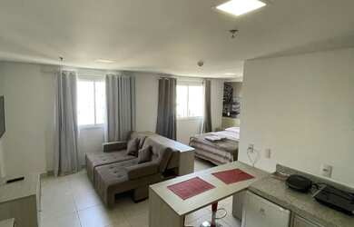 Imagem: O studio possui 1 Dormitório, 1 Banheiro, 1 Vaga na garagem