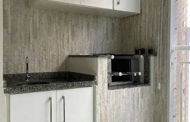 Imagem: O apartamento possui 2 Dormitórios, 2 Banheiros, 2 Vagas na