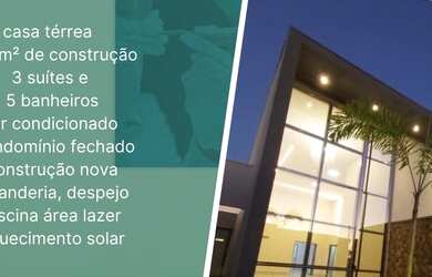 Imagem: A casa em condomínio possui 3 Dormitórios, 5 Banheiros, 4
