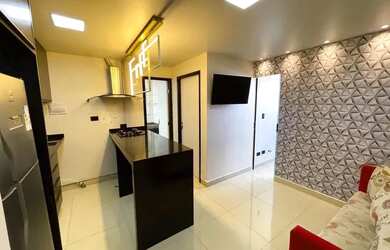 Imagem: O apartamento possui 1 Dormitório, 1 Banheiro, 1 Vaga na garagem