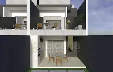 Imagem: A casa possui 3 Dormitórios, 3 Banheiros, 1 Vaga na garagem