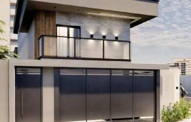 Imagem: A casa possui 3 Dormitórios, 1 Banheiro, 2 Vagas na garagem