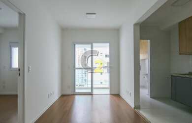 Imagem: O apartamento possui 1 Dormitório, 1 Banheiro, 1 Vaga na garagem