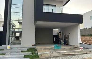 Imagem: A casa em condomínio possui 4 Dormitórios, 4 Banheiros, 4