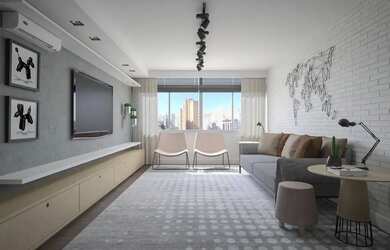 Imagem: O apartamento possui 3 Dormitórios, 2 Banheiros, 2 Vagas na