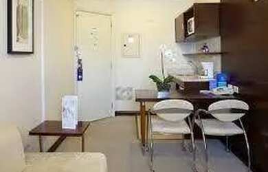 Imagem: O studio possui 1 Dormitório, 1 Banheiro, 1 Vaga na garagem