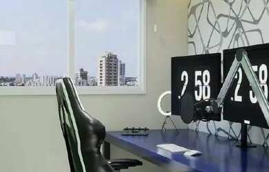 Imagem: O studio possui 1 Dormitório, 1 Banheiro, 24m² de Área e